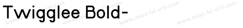 Twigglee Bold字体转换